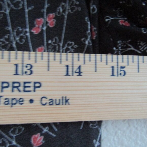 Loft Tunic Dress XS Petite Gray Floral Romantic Boho Casual Fall - Picture 8 of 11